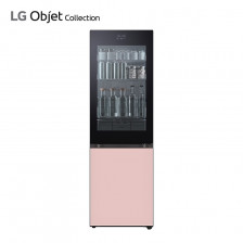 [LG] 오브제컬렉션 모던엣지 노크온 냉장고 349L 핑크