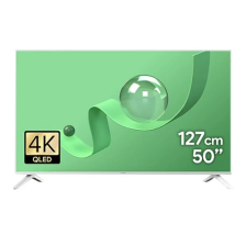 [더함] 스마트 구글 5.0 OS 안드로이드 14 QLED TV 50인치 화이트
