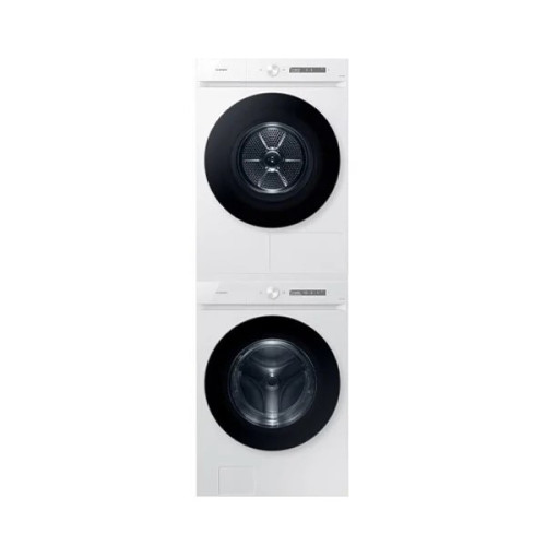 [삼성] AI 세탁기 24kg + 건조기 20kg + 상단 설치 키트 화이트