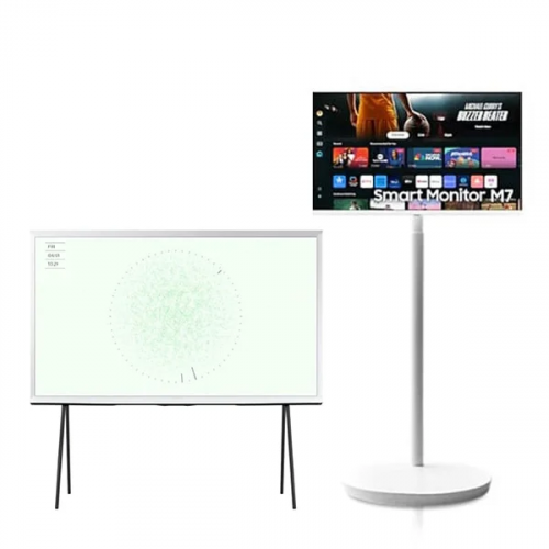 [삼성] 더 세리프 QLED TV 55인치+M5 스마트 모니터 32인치 화이트