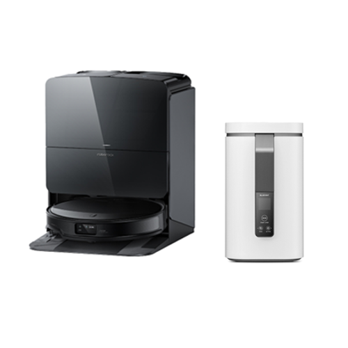 S9 MaxV Slim 로봇청소기 블랙 + 블루벤트 ID 음식물처리기 화이트