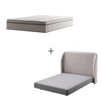 스프링에어 프레임 FG + 로얄스위트 탑퍼분리 하이브리드 매트리스