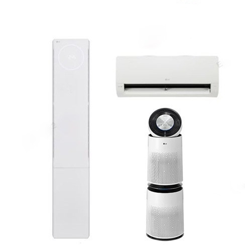 [LG] 휘센 오브제컬렉션 2in1 에어컨 18+6평형 에센스화이트 + 퓨리케어 360도 공기청정기 30평형 크리미스노우