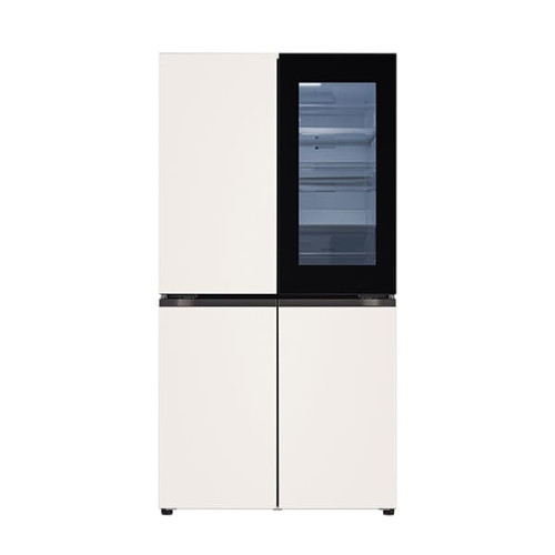 [LG] 디오스 AI 오브제컬렉션 노크온 냉장고 870L 베이지