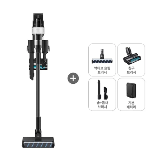 [삼성] 제트 핏 침구 브러시 패키지 무선청소기 새틴그레이지
