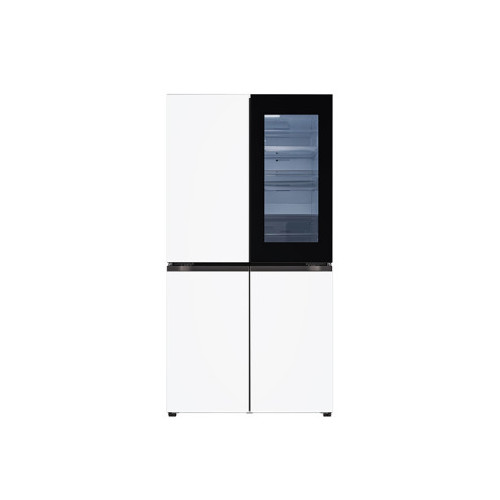 [LG] 디오스 오브제컬렉션 노크온 냉장고 870L 크림화이트